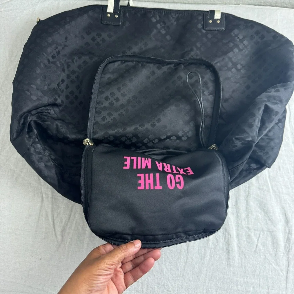 Kate Spade New York Bon Voyage Women's Black Pockets Double‎ Strap Shoulder Bag